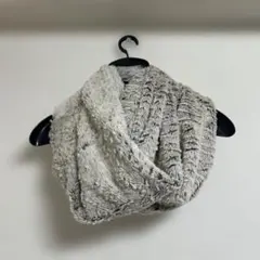 【JEANASIS】グレー フェイクファースヌード