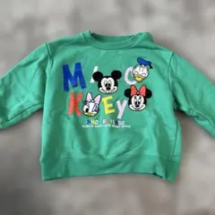 ユニクロミッキー＆フレンズ トレーナー 90cm グリーン