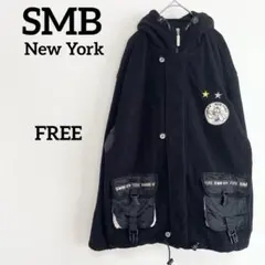 New YorkSMB フリース ジャンパー ワッペン 古着コーデ y2k