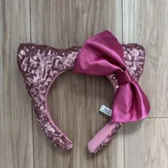 キティ カチューシャ スパンコール ピンク