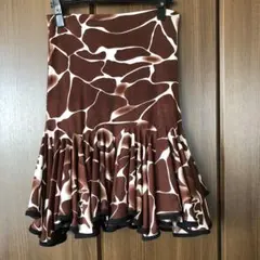 ヒョウ柄フリルスカート　お値下しました！