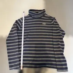 Callaway ネイビー ストライプ タートルネック M