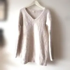 ROPEロペ☆アンゴラ ニット 淡いベージュ Mセーター