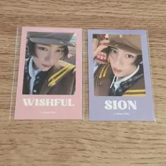 nct wish オンラインくじ ステッカー A B シオン