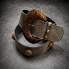 00s Studded Leather Belt Y2K Archive