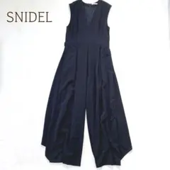 スナイデル　オールインワン　ゆったり　パンツ　プリーツ　バックファスナー