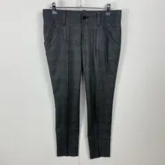 美品 UNTITLED アンタイトル スラックス テーパードパンツ チェック柄