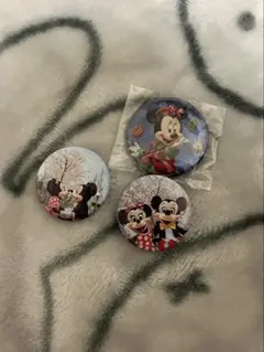 ディズニー ミニーちゃん 缶バッジ 3個セット