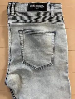 BALMAIN バイカーデニムパンツ ダメージ加工 34インチのサムネイル