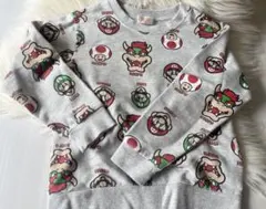 スーパーマリオ トレーナー 130cm グレー