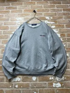 90s POLO SPORT スウェット　グレー　刺繍　ラルフローレン 古着