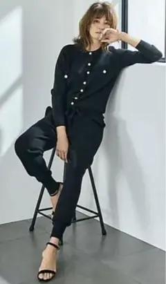 【美品】MADISONBLUE　マディソンブルー ニットジャンプスーツ 00 MADISONBLUE】JUMPSUITS マディソンブルー MB224-8026