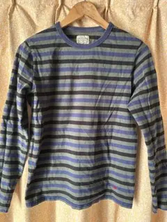 BORDER BUM ストライプ 長袖カットソー M