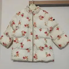 お値下げ☆ブランシェス　branches ダウン　コート　白　花柄　110cm