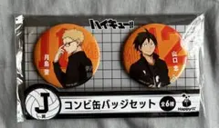 月島蛍　山口忠　ハッピーくじ　J賞　缶バッジ　ハイキュー!! 1番くじ