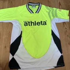 athleta 蛍光イエロー 半袖シャツ M