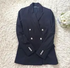 LAUREN RALPH LAUREN ネイビー テーラードジャケット　銀ボタン
