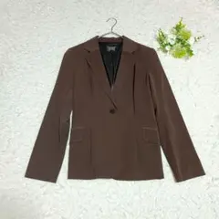 トランスワーク/ジャケット/38/М相当/ブラウン/こげ茶/シワに強い