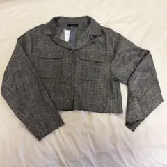 JEANASIS チェック柄 クロップドジャケット F