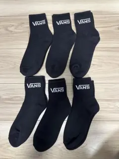 VANS ソックス BLACK 6足セット 22 〜25cmのサムネイル