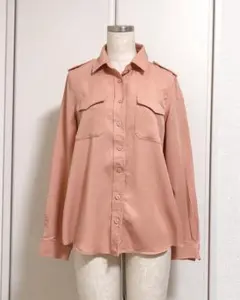 マウジー ミリタリー シャツ サーモンのサムネイル