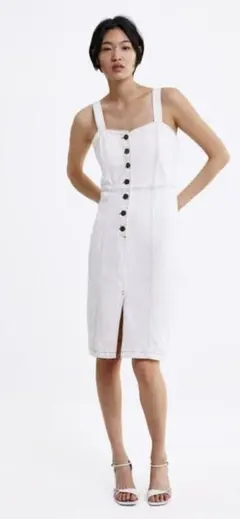 ZARA デニム　オーバドレス