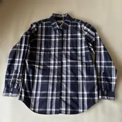 AIGLE エーグル　レディースシャツ　チェック　ネイビー系　M