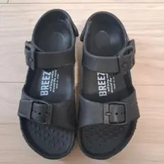 BREEZ キッズ サンダル ブラック 19.0cmのサムネイル