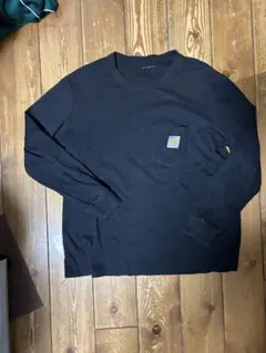 Carhartt 黒 長袖カットソー ポケット付きのサムネイル