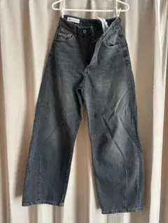 ZARA ワイドレッグ デニムパンツのサムネイル