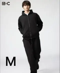 【美品】UNIQLO:Cブラック ワイドパンツ・イージーパンツ