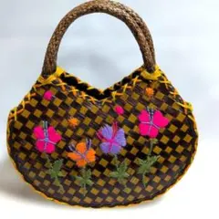 カゴバッグ❥藤バッグ❥手提げバッグ❥❥輸入雑貨アジア雑貨❥ファッション雑貨