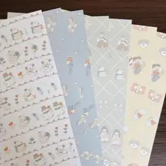 ハバメグミさん⭐︎デザインペーパー 4種×2枚ずつ