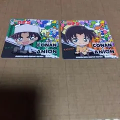 名探偵コナン　アニON　非売品　コースター　平次　和葉
