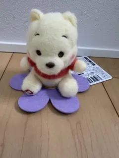 くまのプーさん★　ミルキーボア　お花にちょこんマスコット