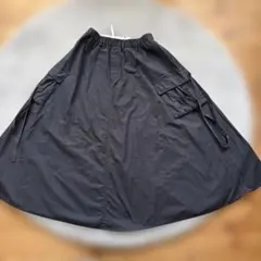 niko and ... ダークグレーロングスカート L