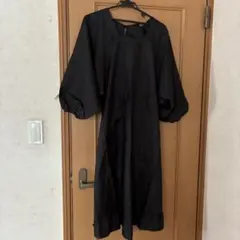 冠婚葬祭黒エプロンローブ約78cm