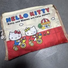 新品♡ハローキティ　レトロ　エコバッグ　買い物バッグ　トートバッグ