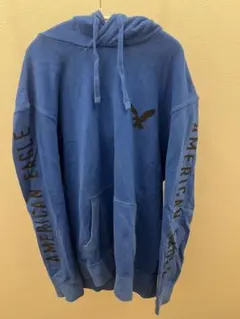 アメリカンイーグル　パーカー　L ブルー