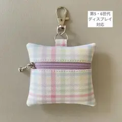 【第5・6世代用】GPS BOTトークケース〈チェック〉カラフル