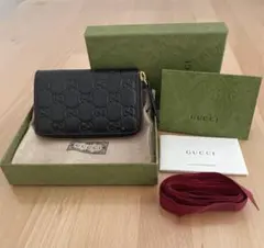 entokiri10様専用GUCCI ブラック レザー コインケース