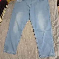 レディース大きいサイズストレートデニムパンツ 3XL W122cm