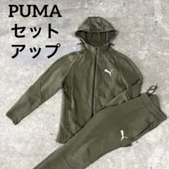 PUMA セットアップ 上下 ジャージ テック系 L オリーブ
