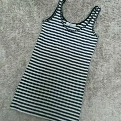 再値下げ　アズール　スタッズ　ボーダー　タンクトップ　インナー