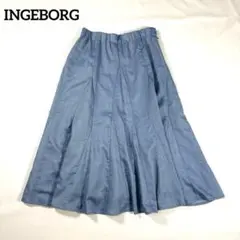 【インゲボルグ】フレアロングスカート ライトブルー近年モデル　INGEBORGのサムネイル
