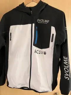 SVOLME フード付きジャケット 黒・白