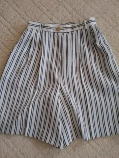 ストライプ入りキュロットパンツ◆未使用