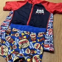 BMB KIDSラッシュガード130と アンパンマン 水着95セット