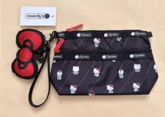 レスポートサックハローキティ2段ポーチリボン付きのサムネイル