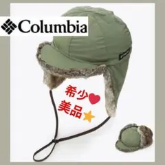 美品❤️ Columbia コロンビア キャップ 耳あて ファー オリーブグリーのサムネイル